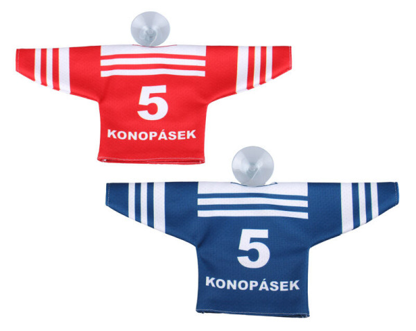 Replika ČSR 1947 minidres hokejový červená 2