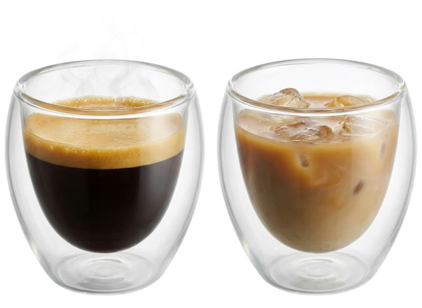 Pohár MagicHome Espresso na kávu/čaj, termo s dvojitou stenou, 90 ml, bal. 2 ks 1