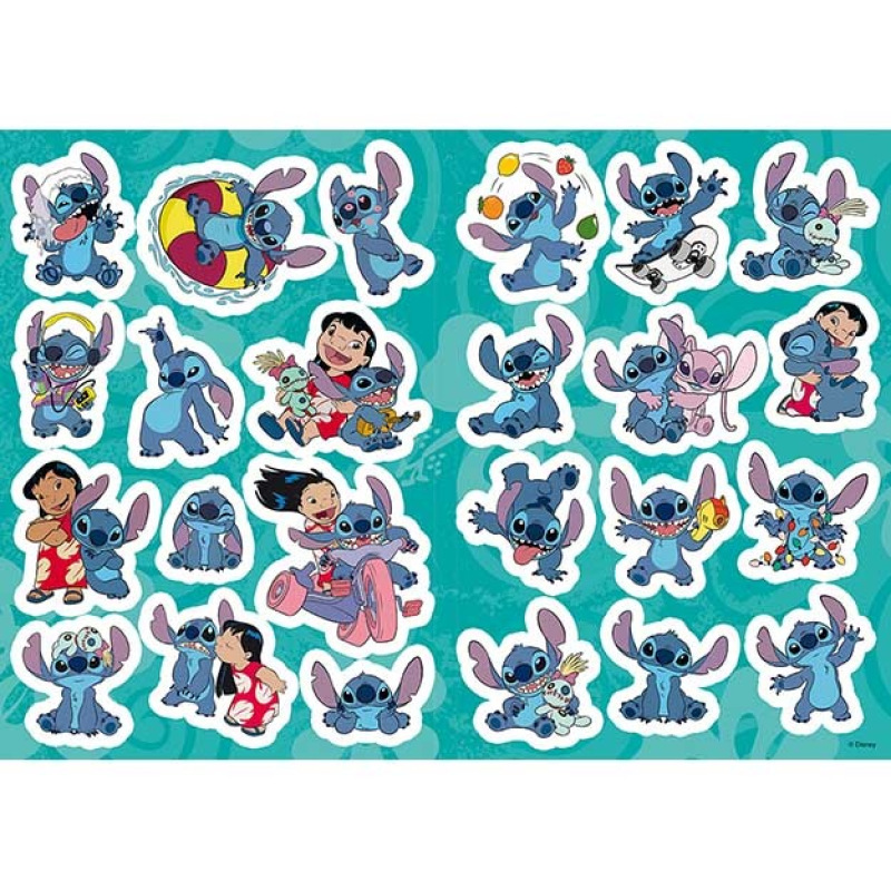 Omaľovánka so samolepkami Lilo & Stitch A4 2