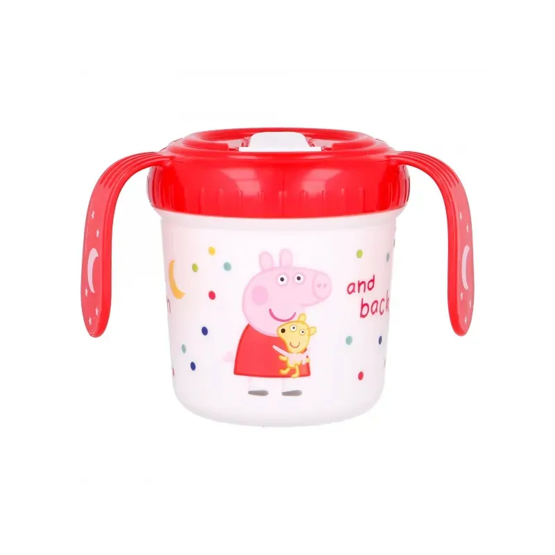 Tréningový termohrnček s plastovým náustkom PEPPA PIG, 250ml, 13485