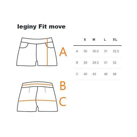 Fit Move krátke legíny fialová 1