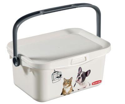 Nádoba Curver® PETLIFE, 3000 ml, 18x26x11 cm, na krmivo a granule pre mačku a psa