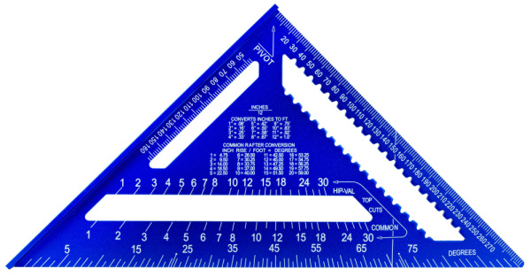 Uholník trojramenný stolársky s príložníkom 300 x 300 x 430 mm x 4 mm, GEKO 1