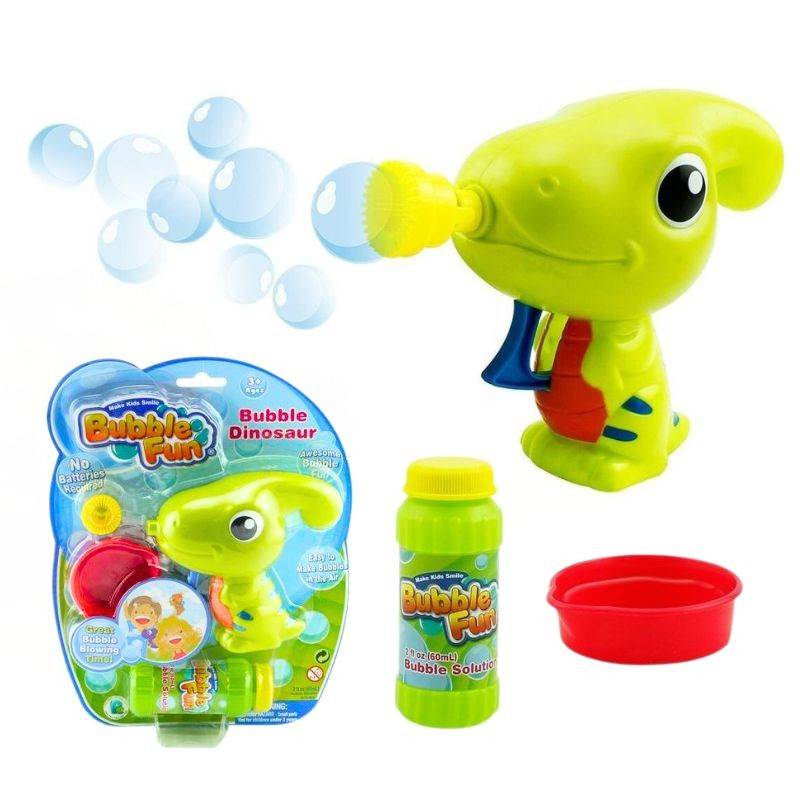 Bubble Fun Bublifuk Dinosaurus s náplňou 60 ml - zelený