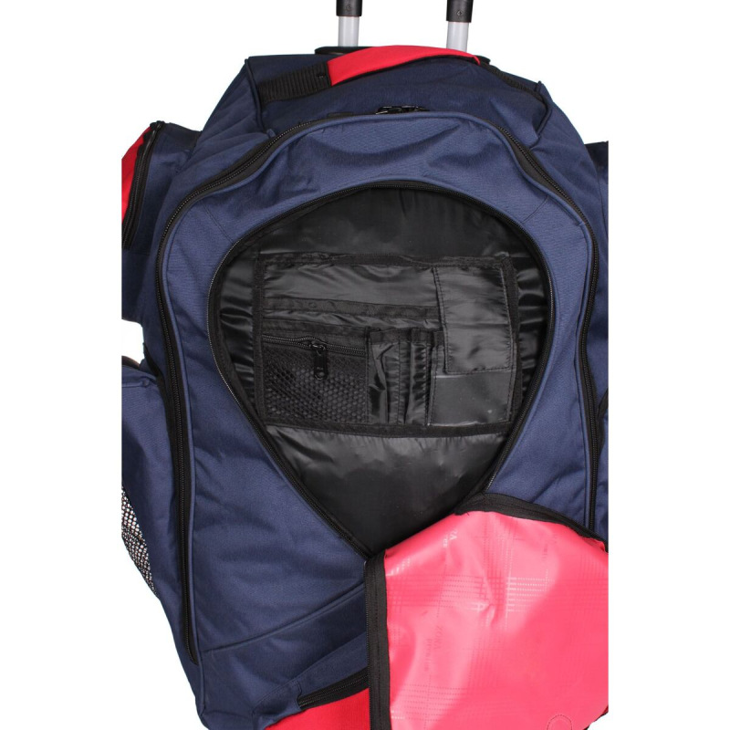 Hockey League cestovný batoh na kolieskach navy-červená 4