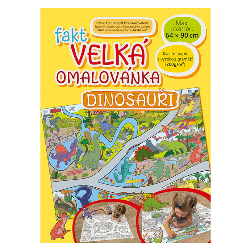 Fakt veľká omaľovánka Dinosaury