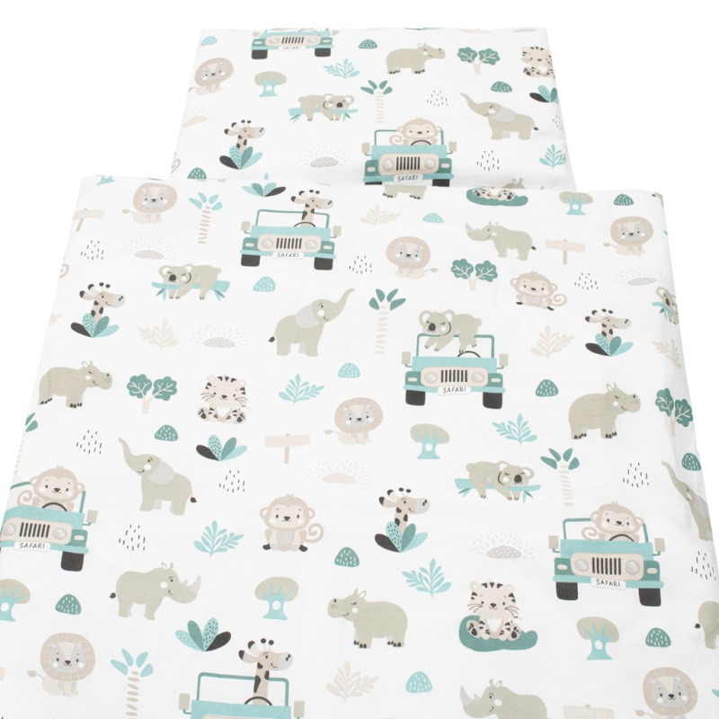 2-dielne posteľné obliečky New Baby Safari II 90/120 cm mint 1