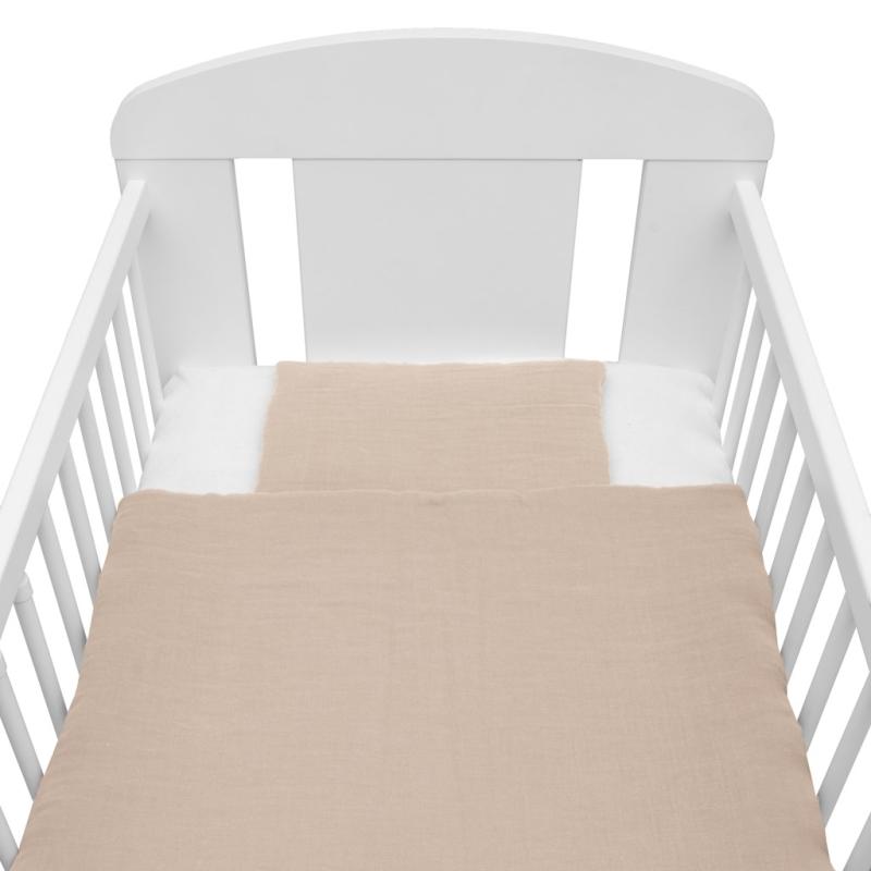 Mušelínový set s výplňou New Baby 80x70 cm béžový 2