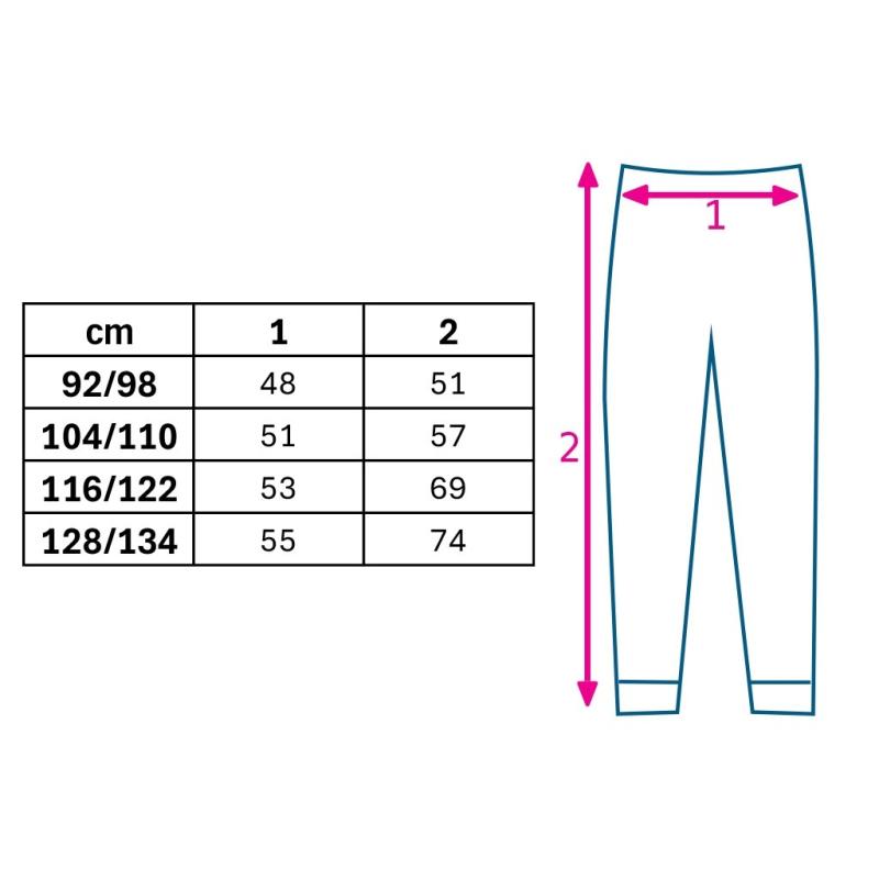 Detské legíny z teplákoviny New Baby Kindergarten melange 128/134