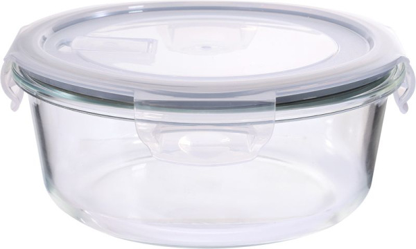 Dóza MagicHome, sklenená, okrúhla, 950 ml, s vekom, s ventilom na odvetrávanie 1