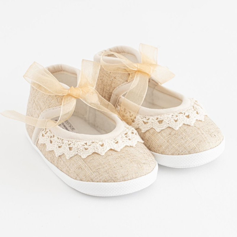 Dojčenské krajkové capačky New Baby hnedá 3-6 m 3-6 m 1