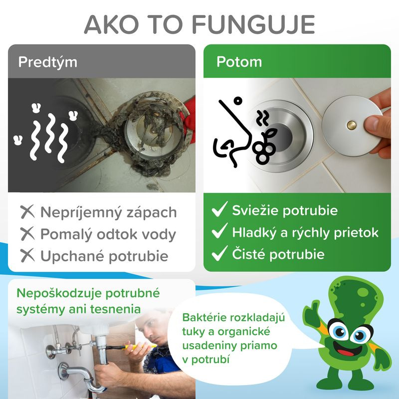 Aktivátor Mr.Bacteria No.5, do sifónu, 500 g 2