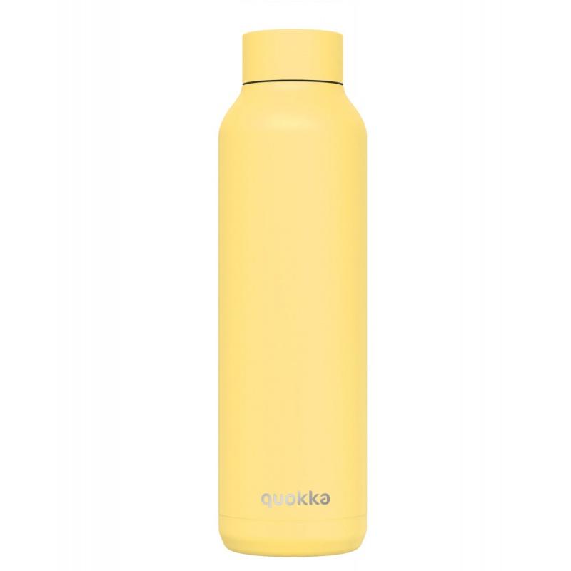Quokka Solid, Nerezová fľaša / termoska Light Yellow, 630ml, 12097