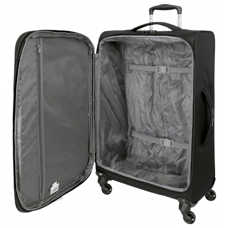 JOUMMA BAGS Sada textilných kufrov ROLL ROAD ROYCE Black / Čierna, 55-66-76cm, 5019421 3