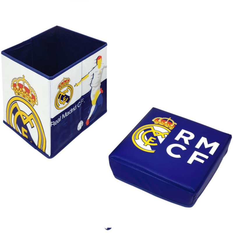 Úložný box s vrchnákom / taburetka 2v1 Real Madrid, RM13724 7