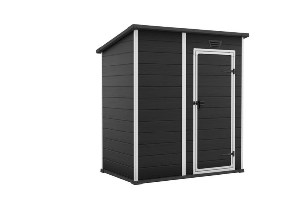 Domček Keter ESSENTIAL 6x4, tmavo-sivý, záhradný, 112x184x195 cm