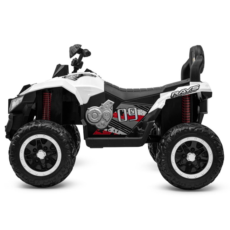 Detská elektrická štvorkolka Baby Mix RAVE 4x4 biela 1