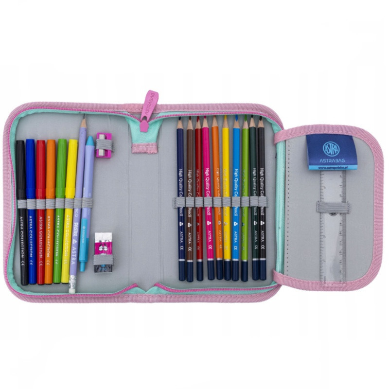Vyklápací peračník s náplňou AstraBAG MINTY PANDAS, AC11, 503025012 2