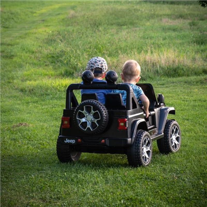 Detské elektrické autíčko Baby Mix Jeep Wrangler Rubicon čierne 2