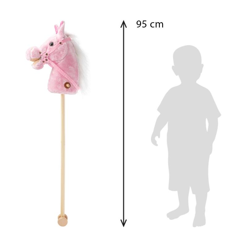 Hobby Horse so zvukom a kolieskami Rosie Baby Mix pink