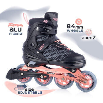 FLEX-X rozťahovacie korčule pink 39-42