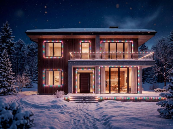 Reťaz MagicHome Vianoce, časovač, 100xLED, mix farieb, 8 funkcií, 5 m 1