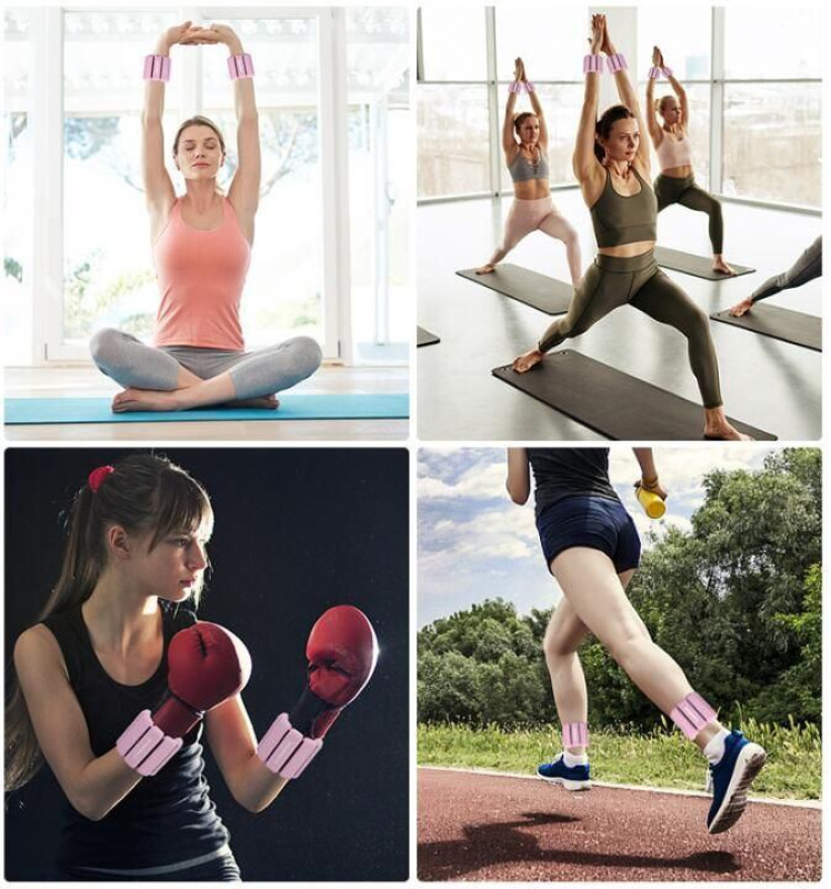 Silicone Fitness 450 sada závažie na zápästie a členky 2