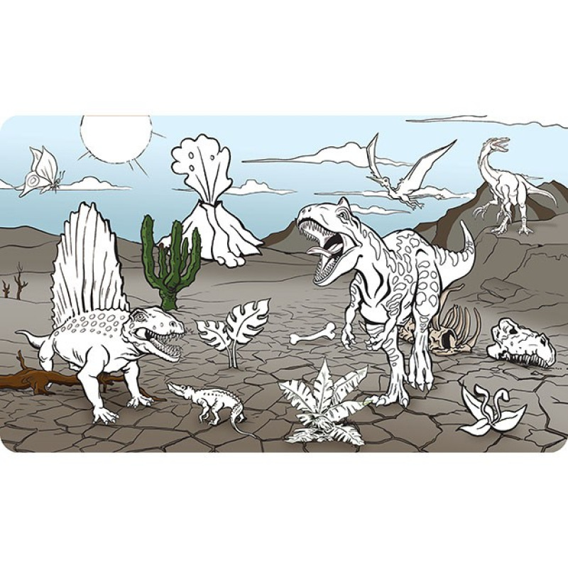 Maľuj vodou zas a znovu - Dinosaury 1