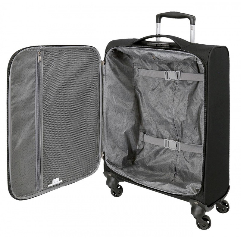 JOUMMA BAGS Sada textilných kufrov ROLL ROAD ROYCE Black / Čierna, 55-66-76cm, 5019421 8