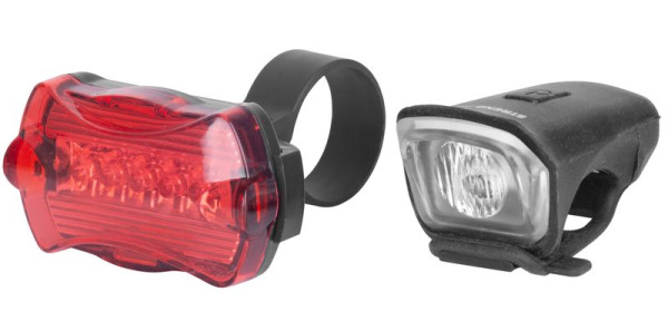 Svietidlo na bicykel, BiCycleLight 0502070, 350 mAh, USB + zadné svetlo 2AA
