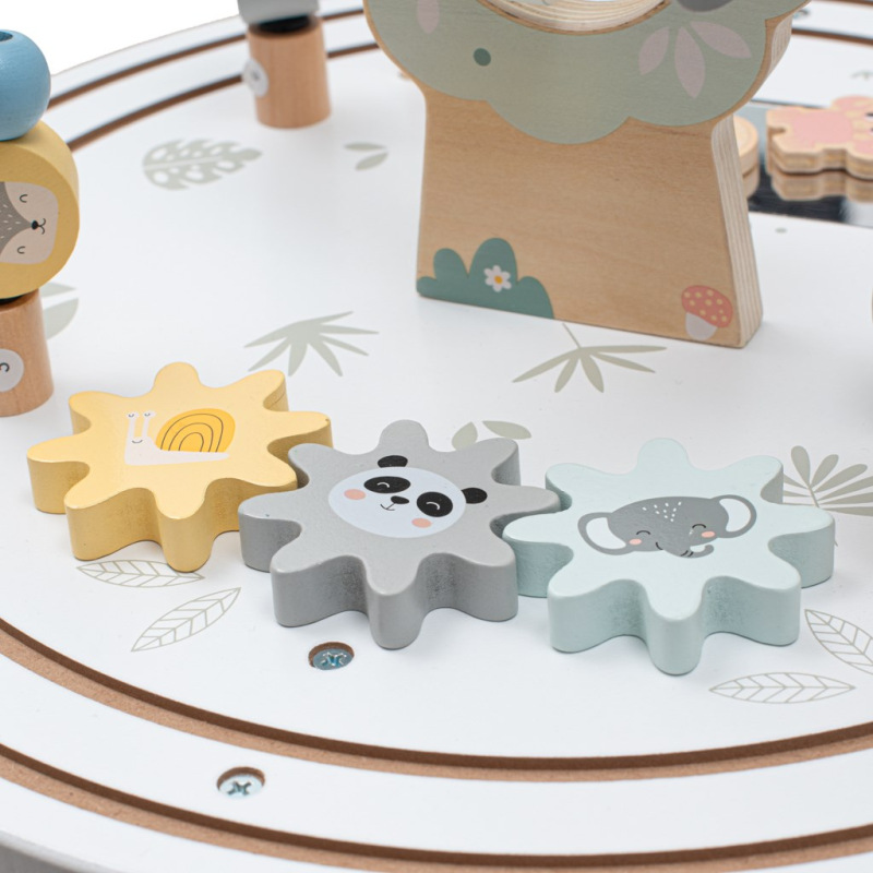 Drevený multifunkčný stolček Montessori Baby Mix 3