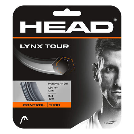 Lynx Tour tenisový výplet 12 m sivá