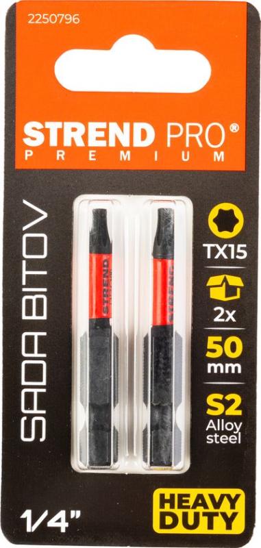 Bit Strend Pro Premium Torx, T 15, bal. 2 ks