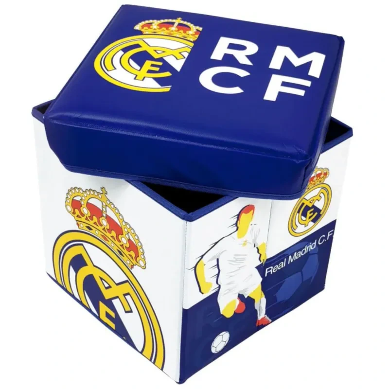 Úložný box s vrchnákom / taburetka 2v1 Real Madrid, RM13724 2