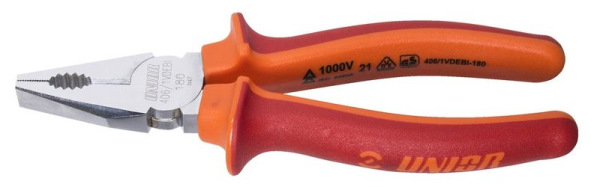 Klieste UNIOR 406 VDE BI 180 mm, kombinované