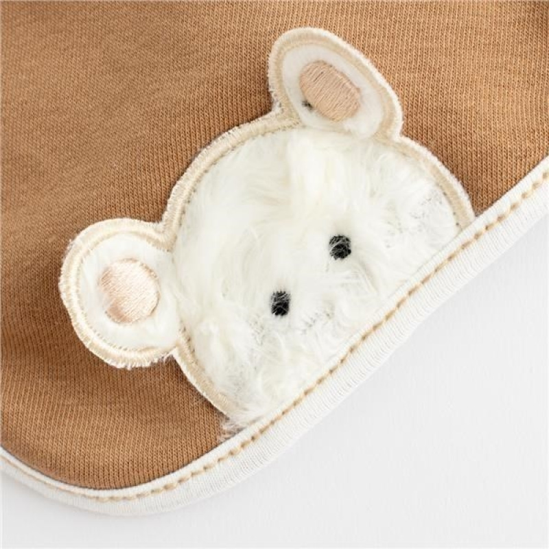 Jarná dojčenská čiapočka so šatkou na krk New Baby Sebastian hnedá 86 (12-18m) 4