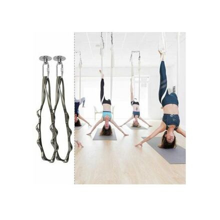 Yoga Hammock sieť na jogu svetlo modrá 1