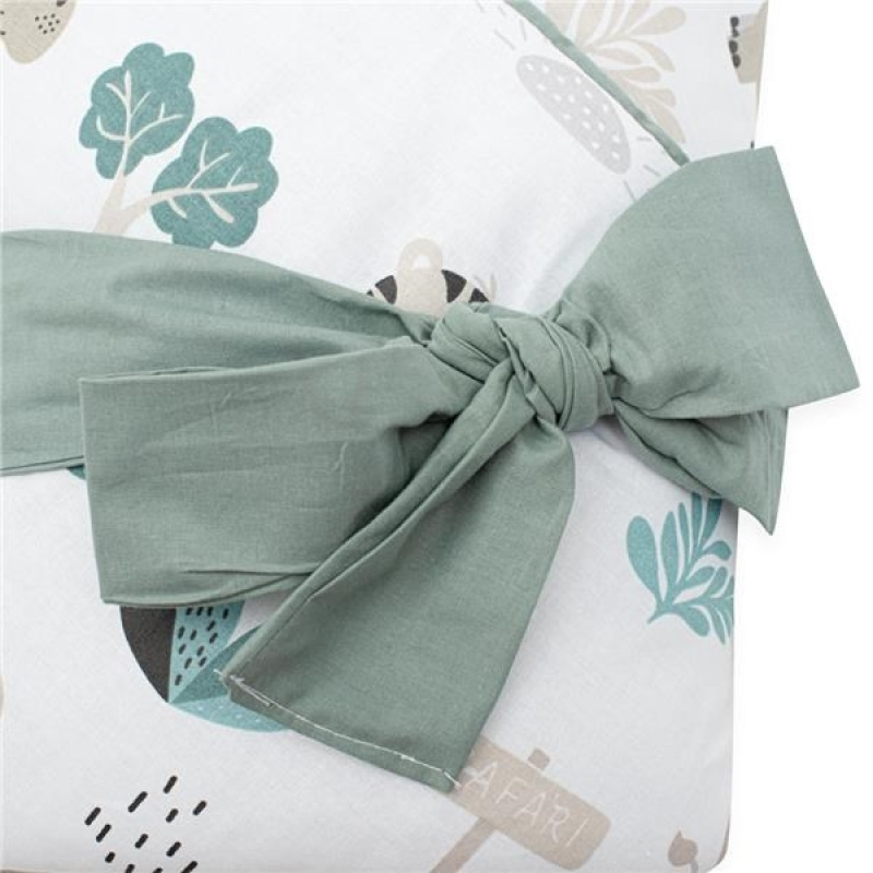 Obojstranná detská zavinovačka New Baby Safari II 80x80 cm mint 2