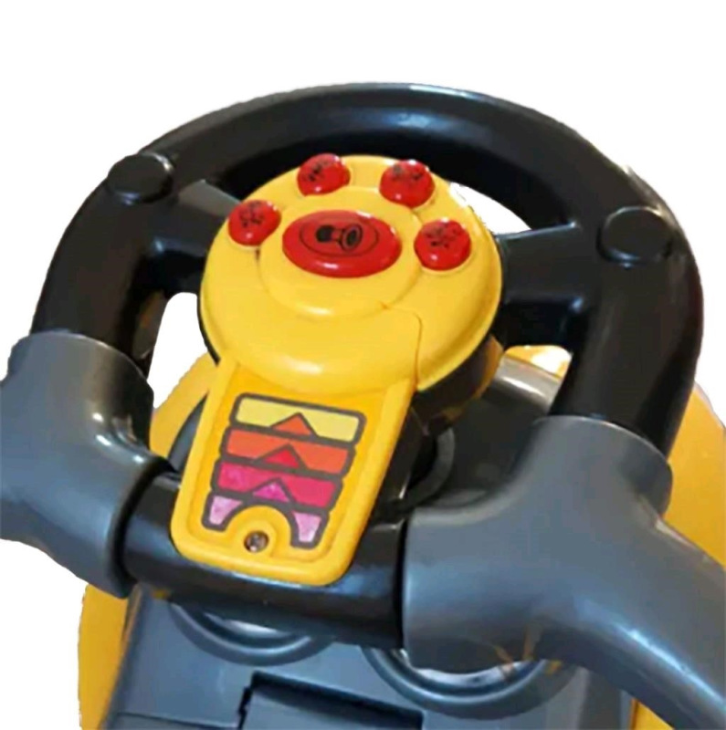 Detské odrážadlo s vodiacou tyčou 3v1 Baby Mix Mega Car ružové 1