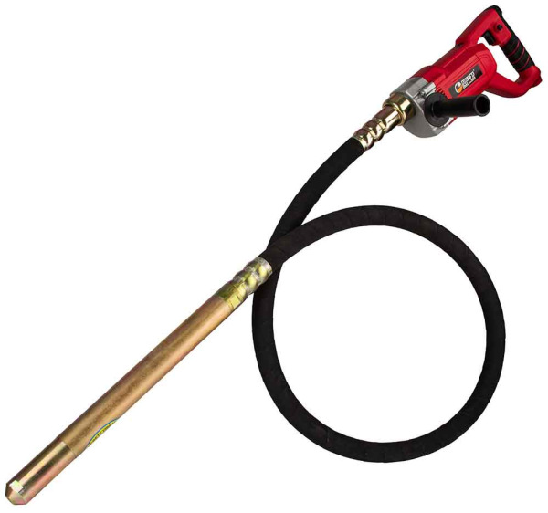 Vibrátor do betónu 1250 W, upínanie maticou, 4500 ot/min, hadica 2 m, priemer 35 mm