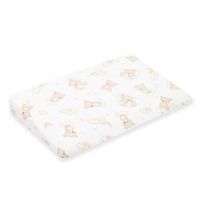 Poťah na detský vankúš - klin New Baby BASIC 59x37cm bear beige