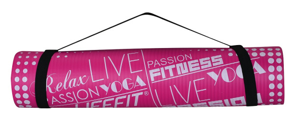 YOGA MAT EXKLUZIV,100x58x1,ruzova 2