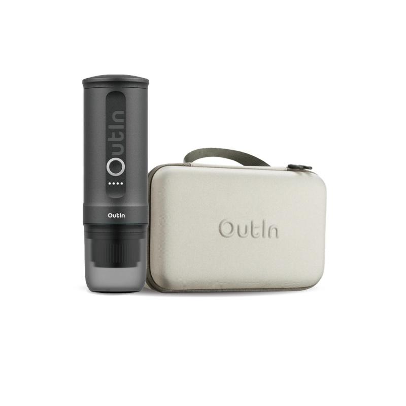 Outin Nano Portable Espresso Machine – Space Grey + cestovný obal