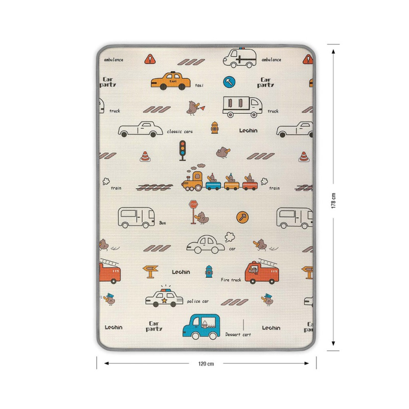 Obojstranná penová podložka Milly Mally Kinder City 178x120 cm