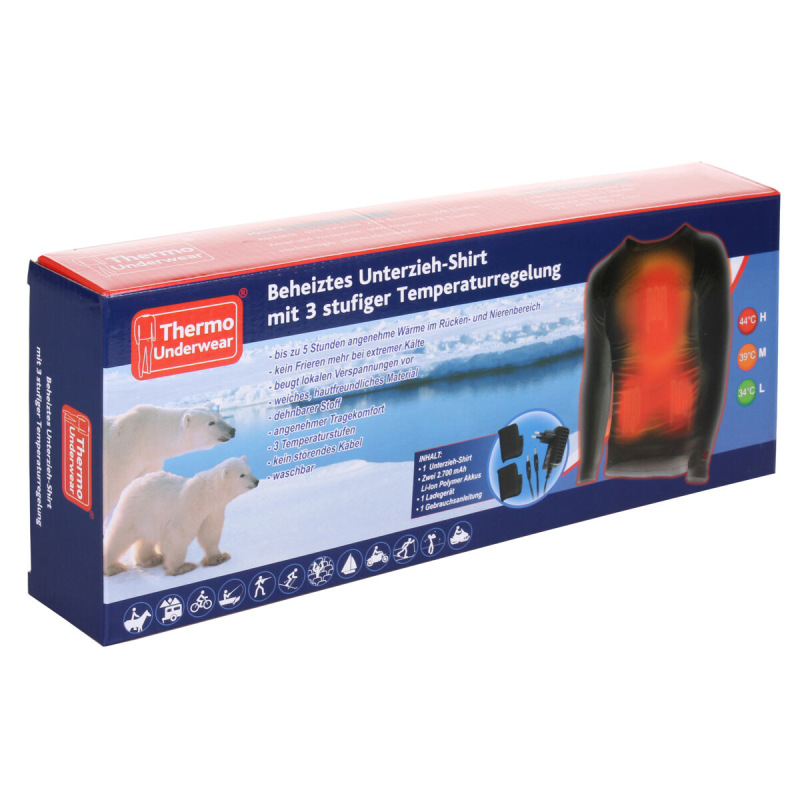 Thermo Undershirt vyhrievané tričko čierna 2