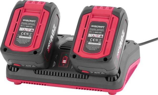 Kosačka Worcraft CLM-S40LiB ShareSYS, 2x20V, 40V Li-Ion, 400 mm, 45 lit., SET 2x akumulátor + nabíja 9