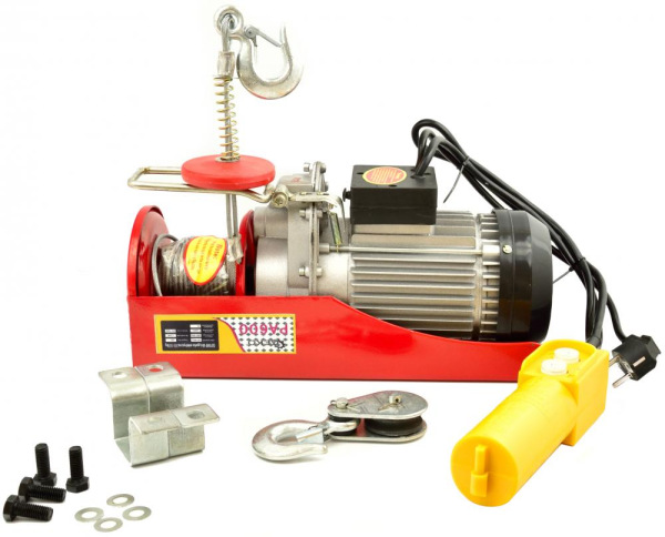 Naviják lanový elektrický 300/600 kg, lano 12m, 1200W, GEKO 11