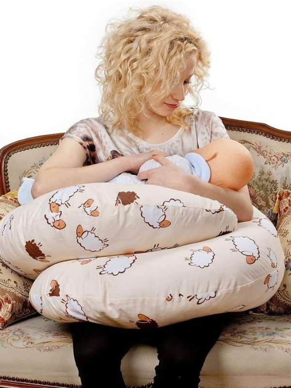 Univerzálny dojčiaci vankúš v tvare C New Baby cappuccino 285 x16 3