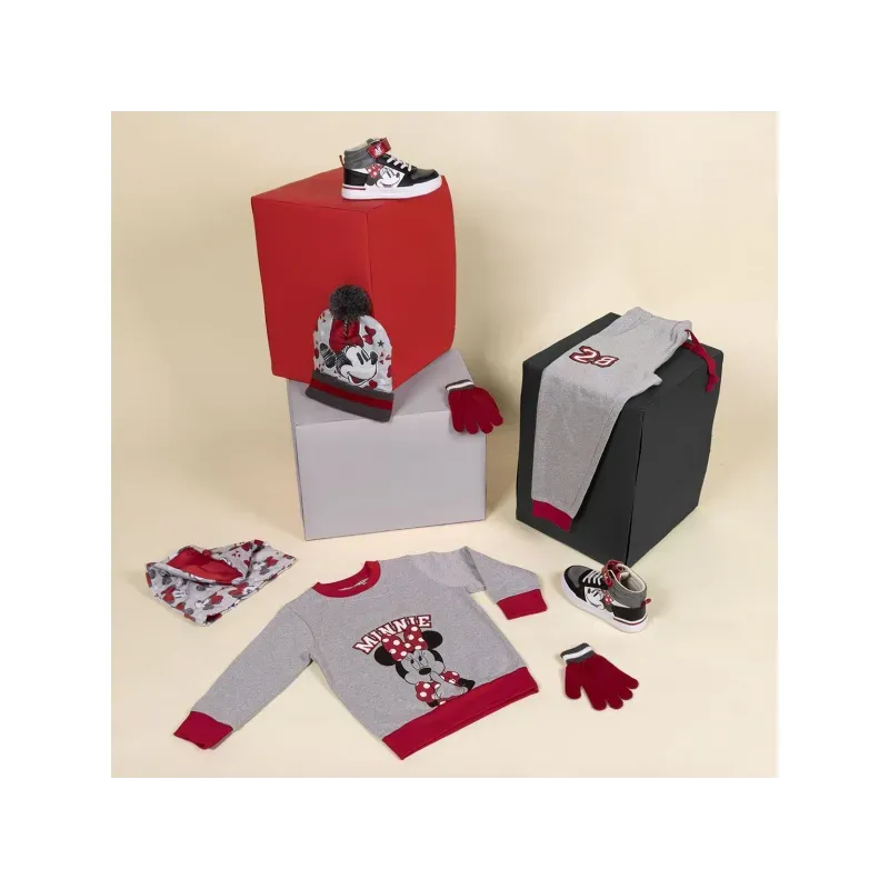 CERDÁ Zimný set v darčekovom balení (čiapka, nákrčník, rukavice) MINNIE MOUSE, 2200009627