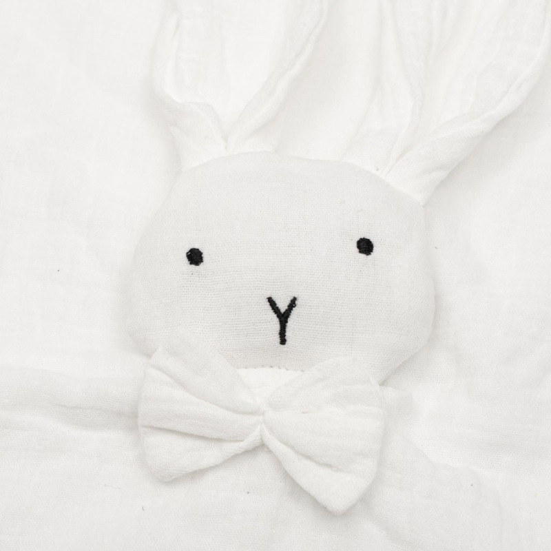 Mušelínový usínáčik New Baby Rabbit white 1